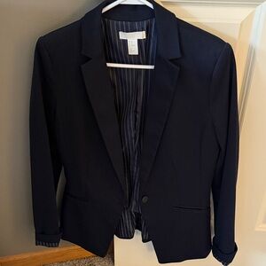 H&M Women's Dark Blue Blazer
